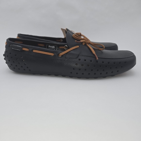 People Footwear Vegan‎ Stanley Loafers Black Tan NWT Lightweight EVA Shoes M6/W8 - Picture 4 of 9